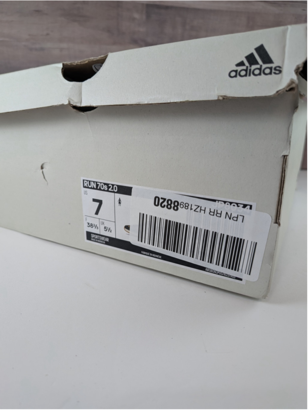 Women's Adidas Run 70s 2.0 Sneakers Size 7 Black and Beige Leopard Print - Picture 2 of 10